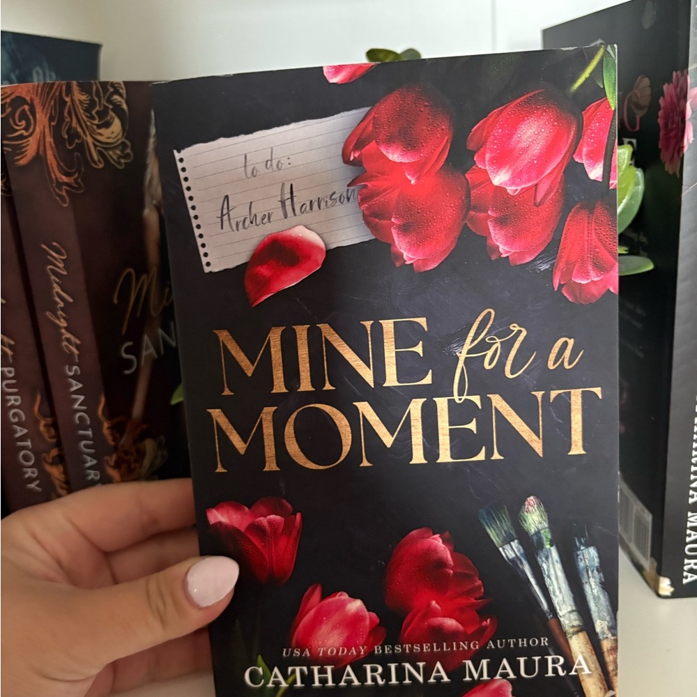 'Mine for a Moment' Book with Red Accents